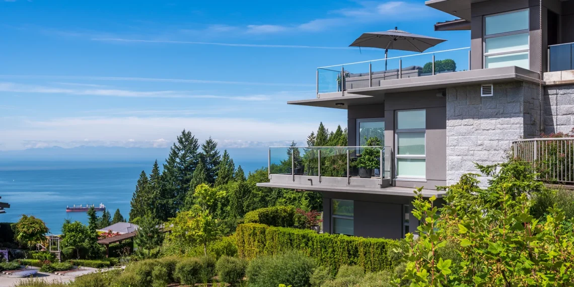 a seaside home shaped