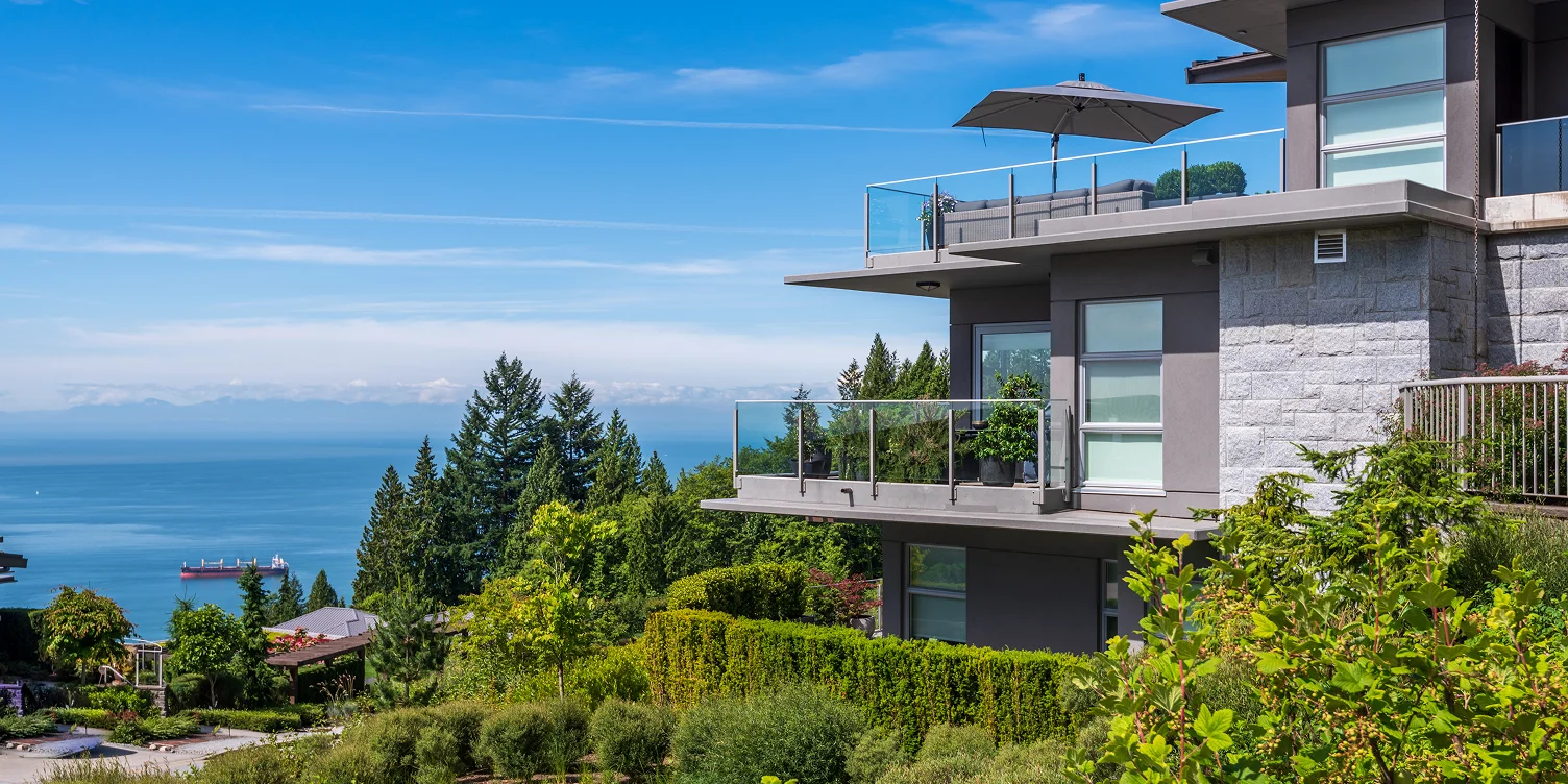 a seaside home shaped