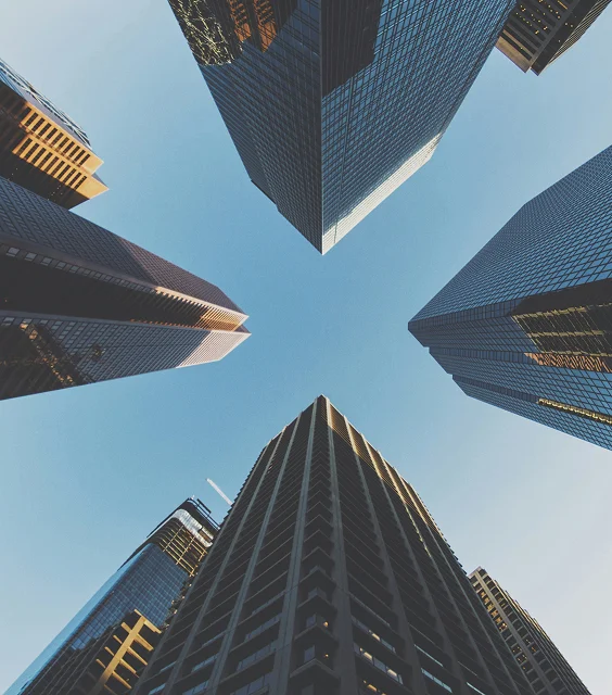 giant buildings view