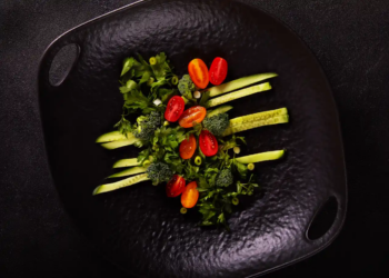 salad of cucumbers cherry tomatoes