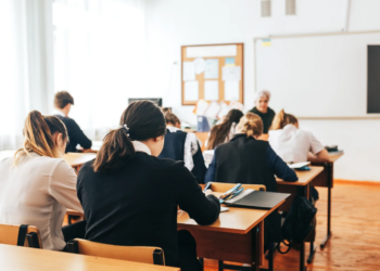 students at school