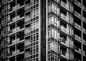 windows of business building