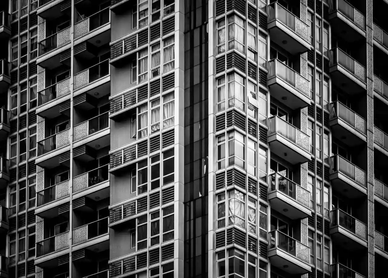 windows of business building