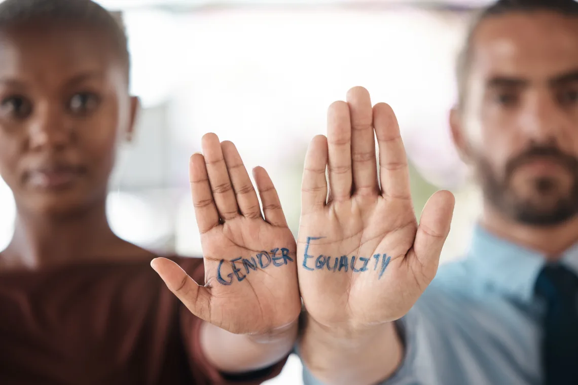 hands gender equality and unity